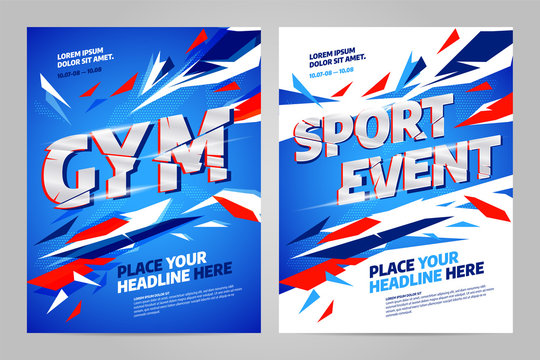 Vector layout design template for sport event, tournament or championship.