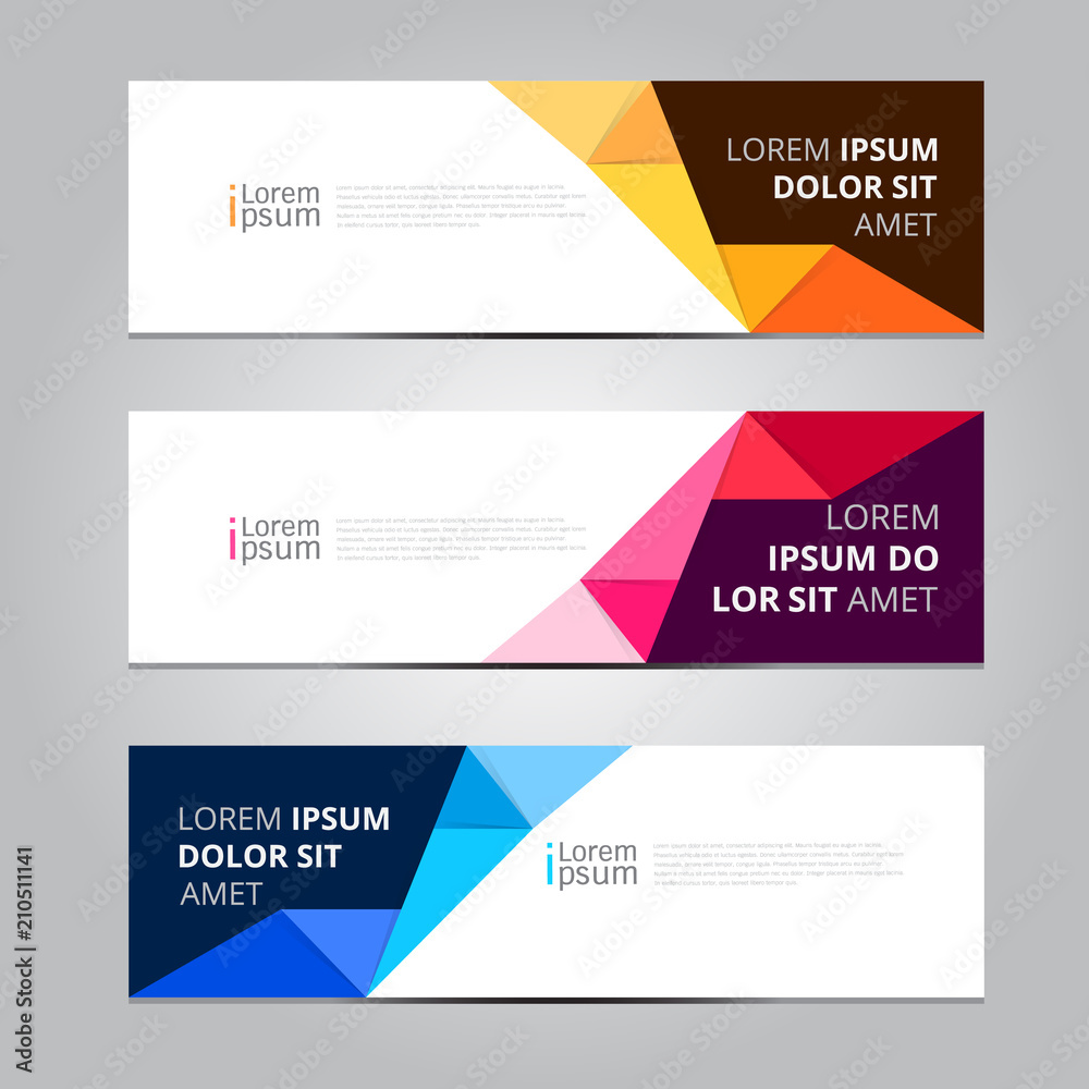 Wall mural vector abstract design banner web template.