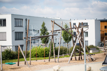 Playground at new development area in Germany