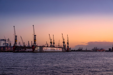 Fototapeta premium Hamburg Hafen