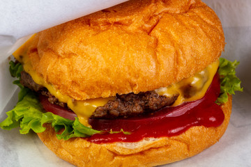 Burger with cheese
