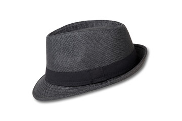 Vintage Straw hat on white background