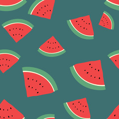 Seamless watermelon pattern