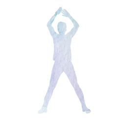silhouette man dancing dance