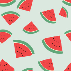 Seamless watermelon pattern
