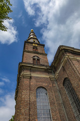 Fototapeta na wymiar Church of Our Saviour from Copenhagen, Denmark