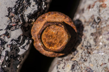 Stuck rusted bolt