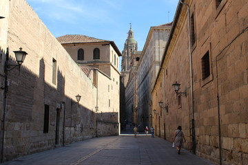 Fototapeta na wymiar La belleza de las calles de Salamanca