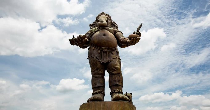 Ganesh Park The biggest stand in Thailand Created by religious beliefs.A tourist attraction Popular Religious