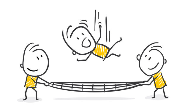 Strichfiguren / Strichm&auml;nnchen: Rettung. (Nr. 259)	