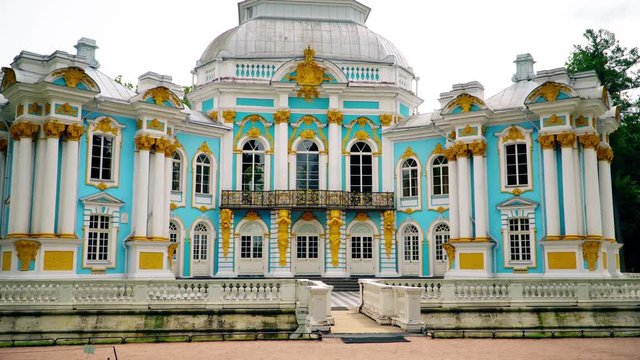 Hermitage pavilion in Catherine park in Tsarskoe Selo near Saint Petersburg, Russia.