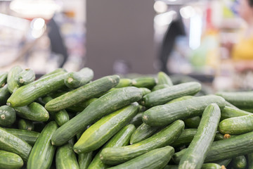 Stale cucumbers. Sluggish vegetables.