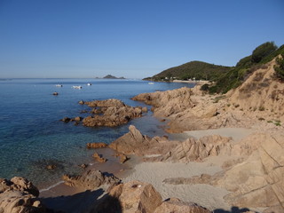 Petite plage sur la route des Sanguinaires - Corse