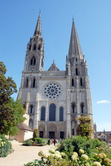 Obraz premium Cathédrale Notre-Dame de Chartres, Eure et Loir, France
