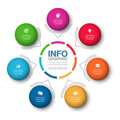 Vector infographic template for diagram, graph, presentation, chart, business concept with 7 options.