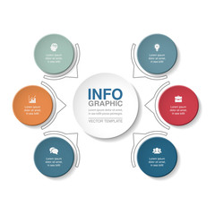 Vector infographic template for diagram, graph, presentation, chart, business concept with 6 options.