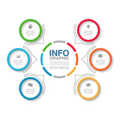 Vector infographic template for diagram, graph, presentation, chart, business concept with 6 options.