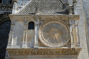 Horloge astronomique de 1528, cathédrale de Chartres, ville de Chartres, Eure et Loir, France