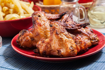 Tasty baked chicken wings