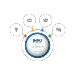 Vector infographic template for diagram, graph, presentation, chart, business concept with 4 options.