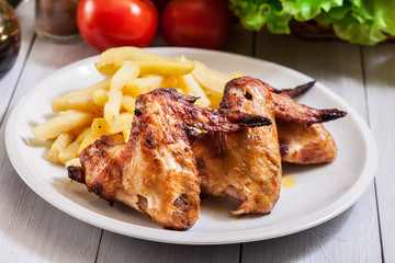 Tasty baked chicken wings