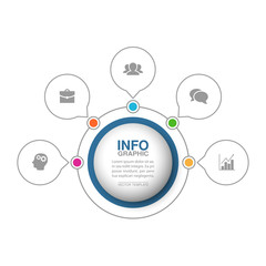 Vector infographic template for diagram, graph, presentation, chart, business concept with 5 options.