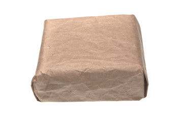 parcel post isolated on white background