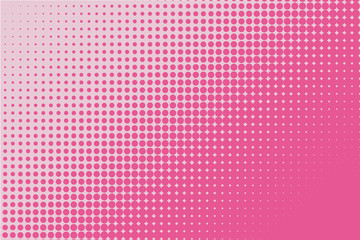 Pink dot lines. Halftone background. Futuristic panel. The backdrop to create a modern backgrounds, banners Pop art style