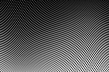 Wavy dotted lines. Halftone background. Futuristic panel. Vector illustration