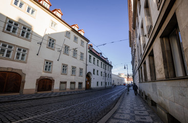 The streets of Prague. Prague, Czech Republic. 2014-01-05
