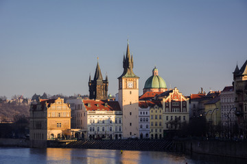 Obraz na płótnie Canvas The streets of Prague. Prague, Czech Republic. 2014-01-05