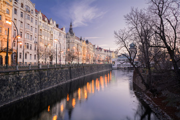 The streets of Prague. Prague, Czech Republic. 2014-01-05