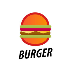 Tasty Burger Icon on white background.