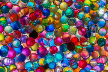 Colorful bbstract blurred bokeh background. Close-up photography.