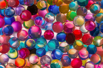 Colorful bbstract blurred bokeh background. Close-up photography.