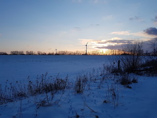 Ostsee bei Winter Schnee gefroren