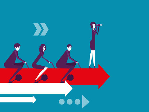Business teamwork, Vector illustration business cooperation concept, Meeting, Growth.