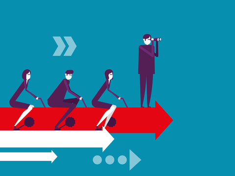 Business teamwork, Vector illustration business cooperation concept, Meeting, Growth.