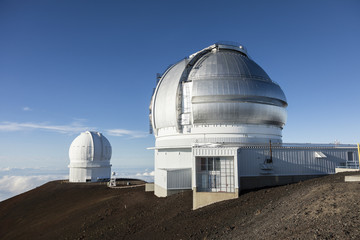 Mauna Kea Gemini North Telescope and Canada-France-Hawaii Telescope (CFHT), Big Island, Hawaii: