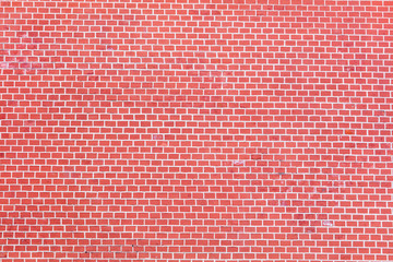 Cobbles of red brick as an abstract background