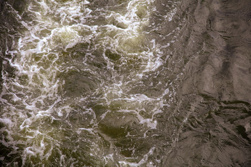 Water smooth on the sea as an abstract background