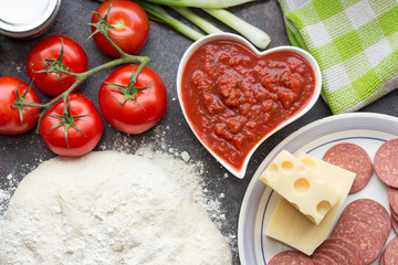 Pizza backen mit Liebe