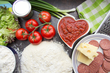 Pizza backen mit Liebe