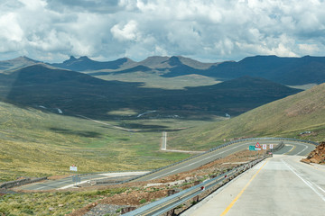 Black Mountain Pass in Lesotho