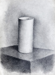 still life, pencil drawing, sketch
