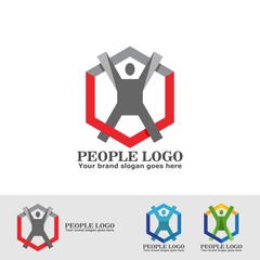 people in the box logo