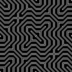Design seamless monochrome geometric pattern