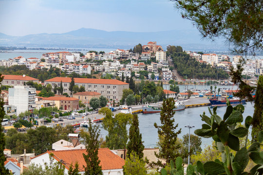 Chalcis Cityscape and Seascape view