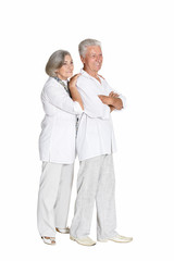 Portrait of beautiful senior couple posing