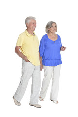 portrait of senior couple holding hands